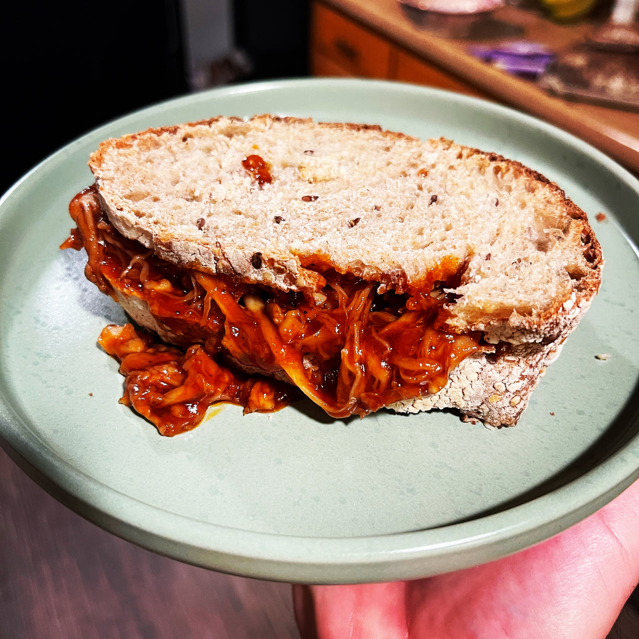 Vegan Pulled Pork Sandwiches with Local Ingredients