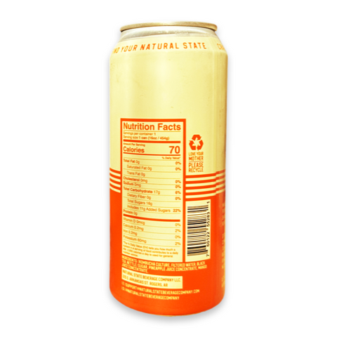 Mango Pineapple Kombucha, 16oz - 0