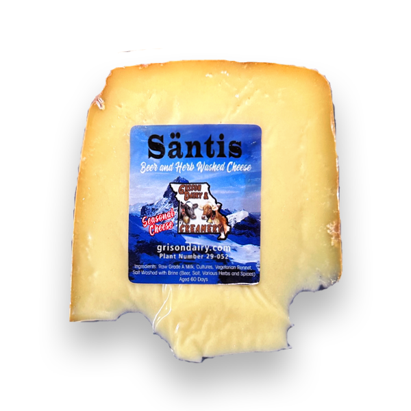 Säntis Raw Milk Herb & Beer Washed Rind Cheese (Appenzeller Style) - 1