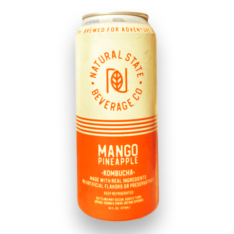 Mango Pineapple Kombucha, 16oz