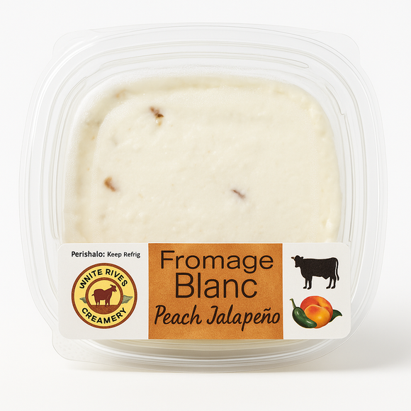 Peach Jalapeño Fromage Blanc, 5oz