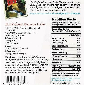 Organic Buckwheat Flour, 2lbs - 2
