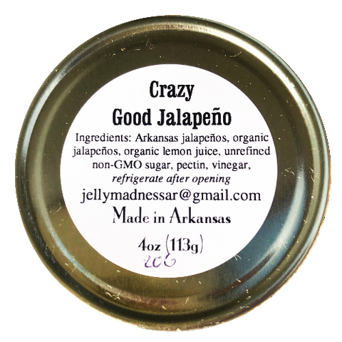 Crazy Good Jalapeño Jelly, 4oz - 0