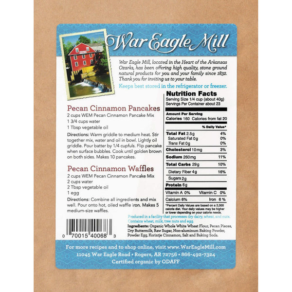 Pecan Cinnamon Whole Grain Pancake Mix, 2lb - 2