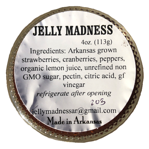 Strawberry Cranberry Jalapeño Jelly, 4oz - 0
