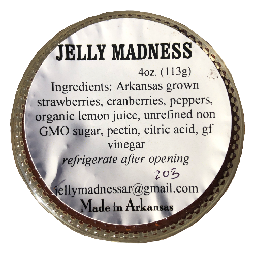 Strawberry Cranberry Jalapeño Jelly, 4oz - 2