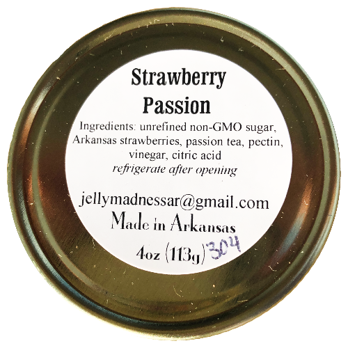 Strawberry Passion Jelly, 4oz - 2